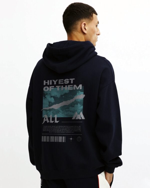 Buy Navy Hoodie - Azure Navy Hoodie - Amazing Backprint