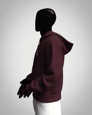 Maroon Embrace Hoodie