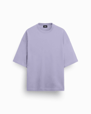 Heavyweight Lavender Oversized French Terry T-Shirt