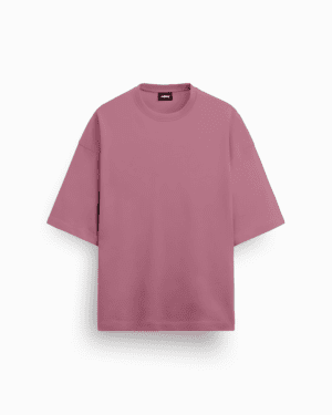 Heavyweight Pink Oversized French Terry T-Shirt