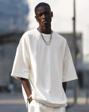 White Oversized T-Shirt For Men