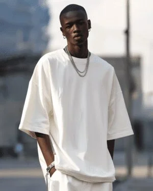 White Oversized T-Shirt For Men