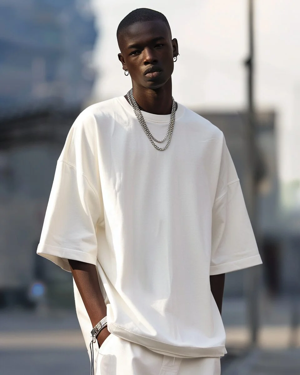 White Oversized T-Shirt For Men