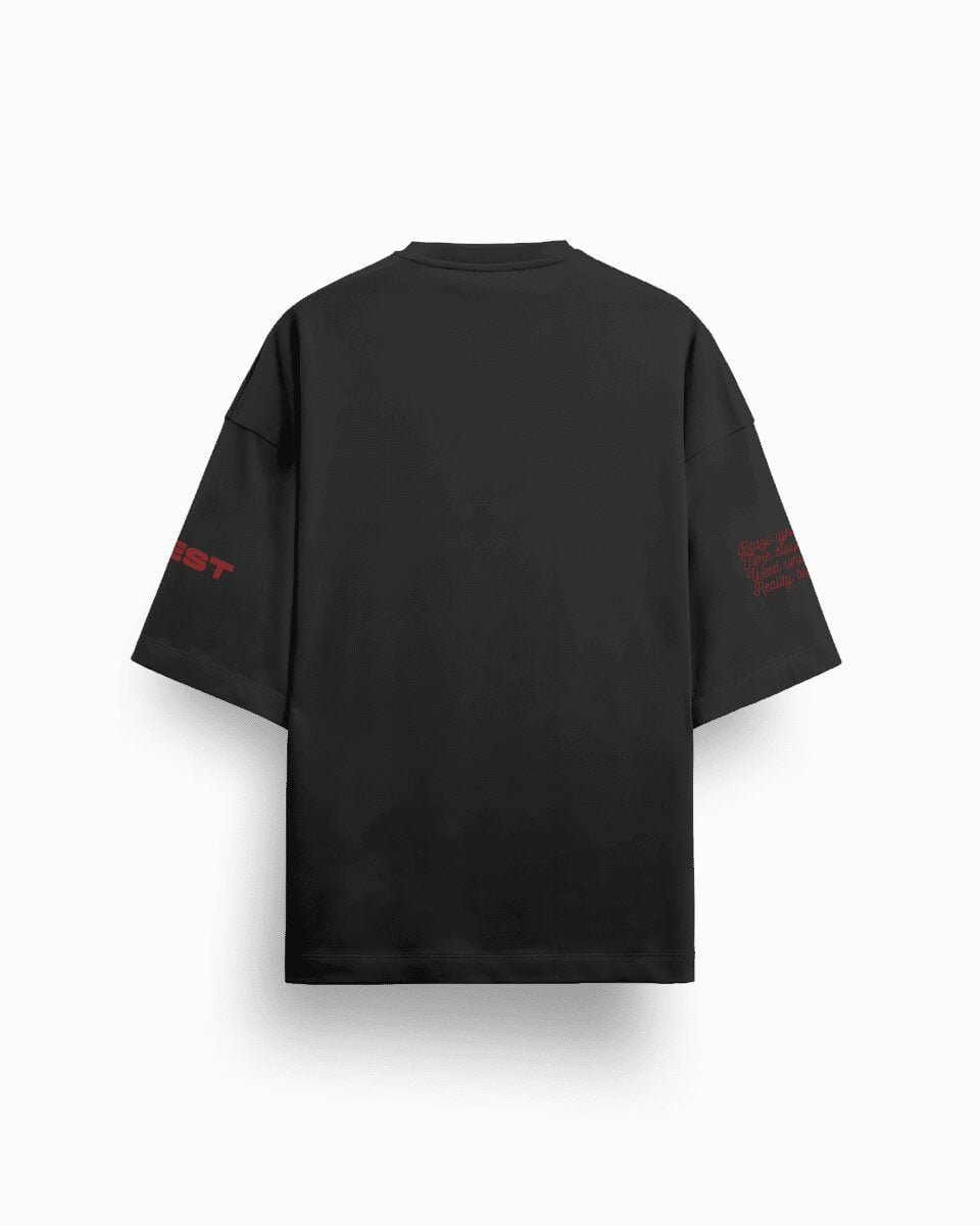 Its 420, Black Red T-Shirt,Back